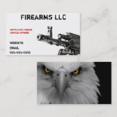 Carte de visite d'arme à feu (Devant / Derrière)