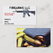 Carte de visite d'arme à feu (Devant / Derrière)