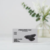 Carte de visite d'arme à feu de pistolet (Debout devant)