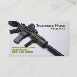 carte de visite d'armes à feu camouflage cool