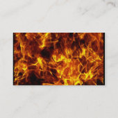 Carte de visite d'armes à feu du feu (Dos)