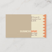 Carte de visite d'armure de panier (Dos)