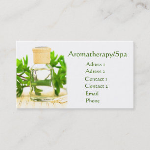 Carte de visite d'aromathérapie/spa
