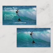 Carte de visite d'arrière - plan de surf (Devant / Derrière)