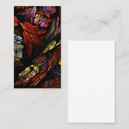 Carte de visite d'art Abstrait Color Harmony (Devant / Derrière)