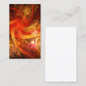 Carte de visite d'art Abstrait de Firestorm (Devant / Derrière)