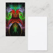 Carte de visite d'art Abstrait du Carnaval (Devant / Derrière)