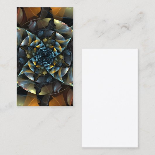 Carte de visite d'art Abstrait Pinwheel (Devant / Derrière)