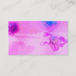 carte de visite d'art abstrait violet et bleu