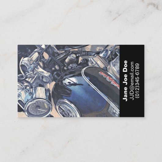 Carte de visite d'art automobile (Dos)