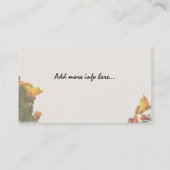 Carte de visite d'art de pavot (Dos)