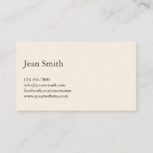 Carte de visite d'art de script manuscrit gratuit (Dos)