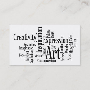 Carte de visite d'art et d'inspiration pour pro