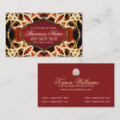 Carte de visite d'art géométrique (Devant / Derrière)