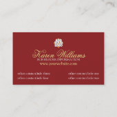 Carte de visite d'art géométrique (Dos)