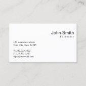 Carte de visite d'art moderne Red Dot Tattoo (Dos)