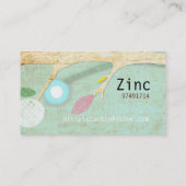 Carte de visite d'art primitif Gold Paper (Dos)