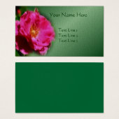 Carte de visite d'art rose (Devant & derrière)