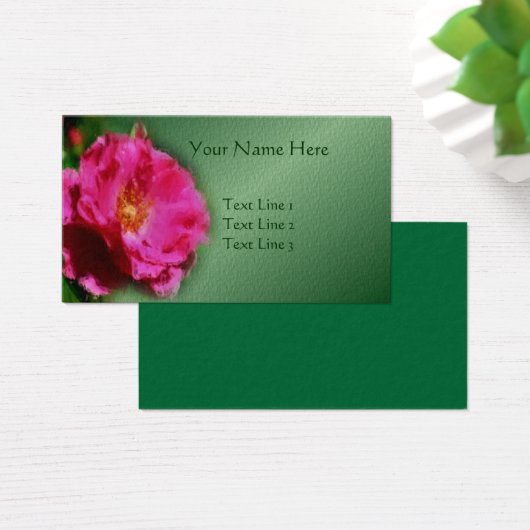 Carte de visite d'art rose (Bureau)
