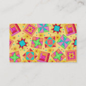 Carte de visite d'art sur Arrière - plan jaune (Devant)