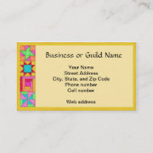 Carte de visite d'art sur Arrière - plan noir (Dos)