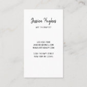 Carte de visite d'art-thérapeute (Dos)