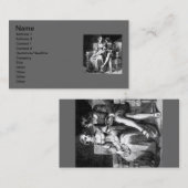Carte de visite d'art vintage (Devant / Derrière)