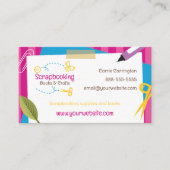 Carte de visite d'artisanat scrapbooking (Devant)