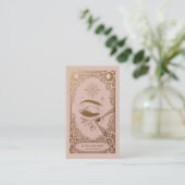 Carte de visite d'artiste de cils | Celestial Lash (Debout devant)