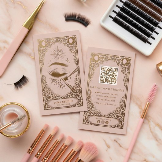 Carte de visite d'artiste de cils | Celestial Lash