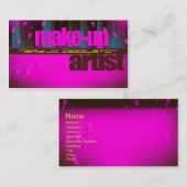 Carte de visite d'artiste de maquillage (Devant / Derrière)