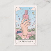 Carte de visite d'artiste en manucure Rose Céleste (Devant)