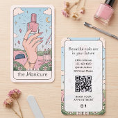 Carte de visite d'artiste en manucure Rose Céleste