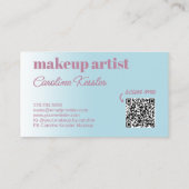 Carte de visite d'artiste maquilleuse professionne (Dos)