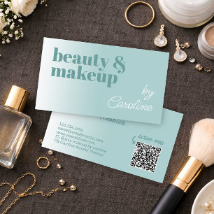 Carte de visite d'artiste maquilleuse professionne