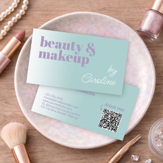 Carte de visite d'artiste maquilleuse professionne