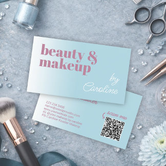 Carte de visite d'artiste maquilleuse professionne