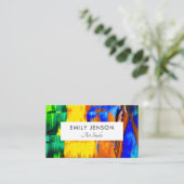 Carte de visite d'artiste professionnel moderne (Debout devant)