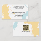 Carte de visite d'artiste professionnel moderne mi (Devant / Derrière)
