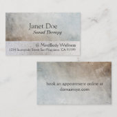 Carte de visite d'arts curatifs de thérapie de (Devant / Derrière)