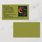 CARTE DE VISITE D'ARTS DE THÉÂTRE DE MASQUES DE (Devant / Derrière)