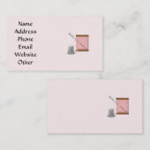 Carte de visite d'arts et de métiers d'ouvrière (Devant / Derrière)