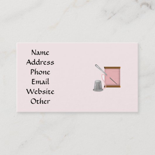 Carte de visite d'arts et de métiers d'ouvrière (Devant)