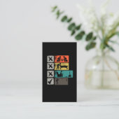 Carte De Visite Darts Player Hobby Dart Addicted Dartboard (Debout devant)