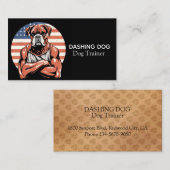 Carte De Visite Dashing Dog (Devant / Derrière)