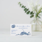 Carte de visite d'Asiatique de fleurs de Lotus de (Debout devant)