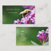 Carte de visite d'asile d'abeille (Devant / Derrière)