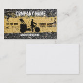 Carte de visite d'asphalte de Pedicab (Devant / Derrière)