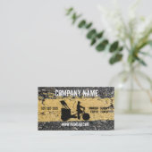 Carte de visite d'asphalte de Pedicab (Debout devant)