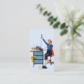 Carte de visite d'assistant administratif (Debout devant)